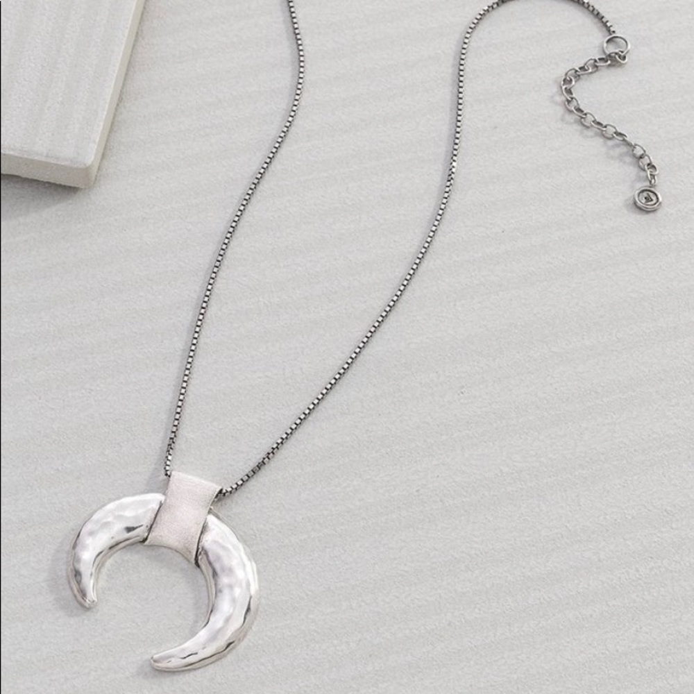 Silpada Sterling Silver Crescent Pendant Necklace